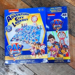Nickelodeon Paw Patrol Adventure City Lookout Game and Foil Puzzle